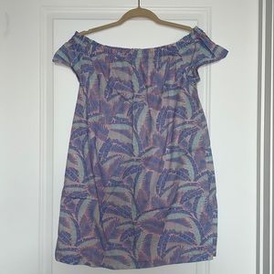 Leaves Off The Shoulder Dress